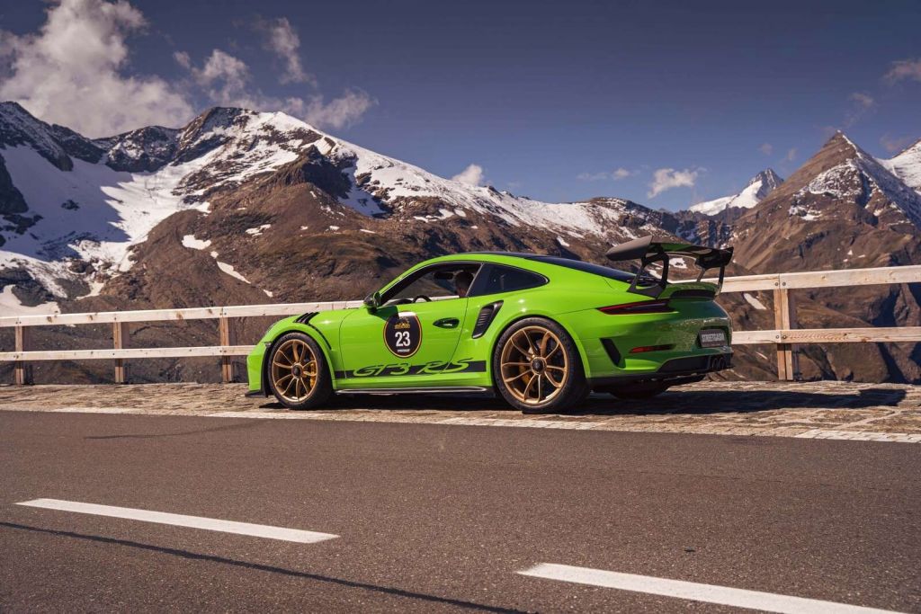 Porsche 911 GT3 RS dans les Alpes