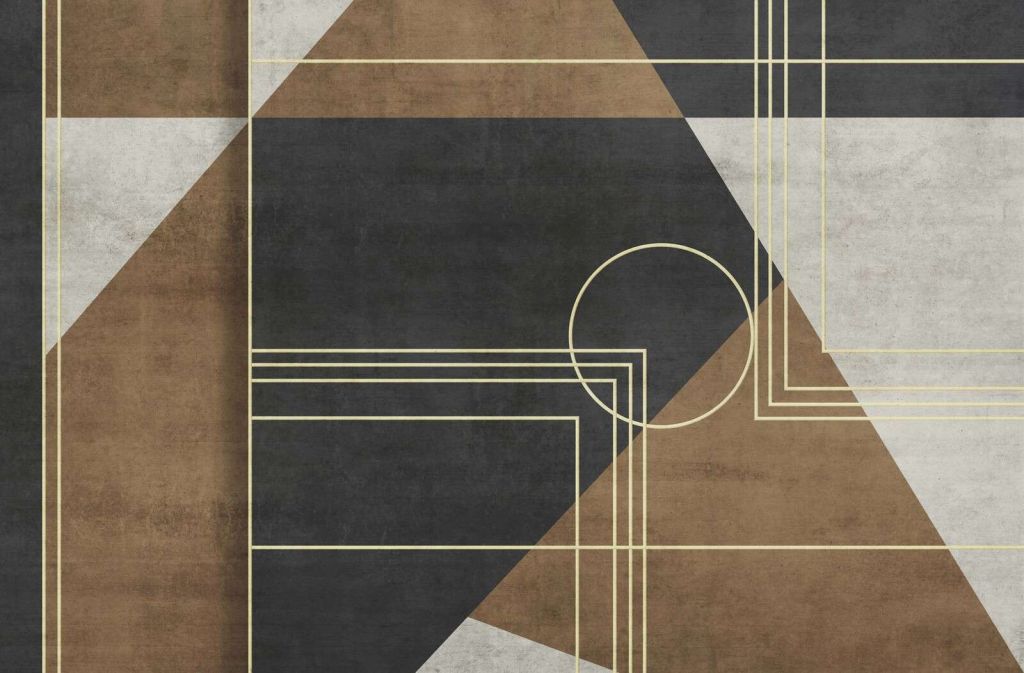 Lignes dorées art déco