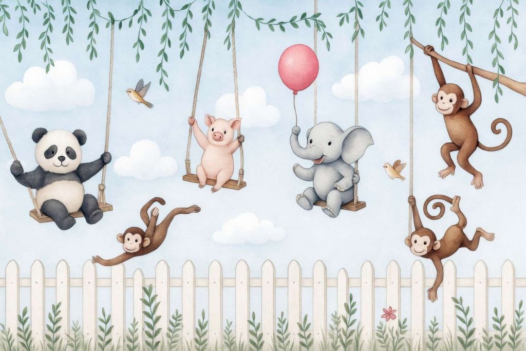 Amis des animaux dans le jardin d'enfants