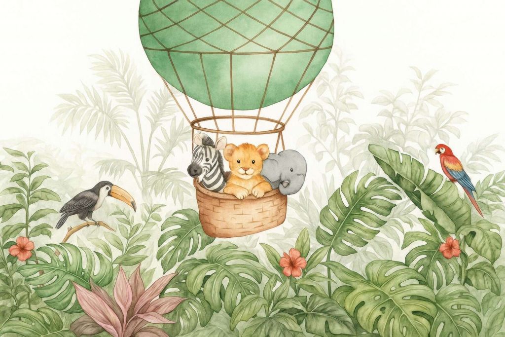Jungleballon avec de petits amis