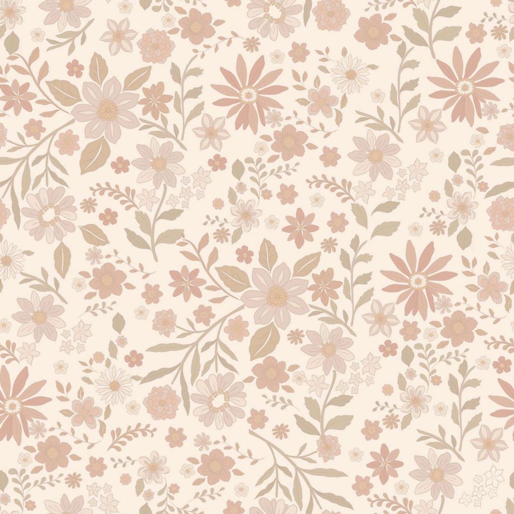 Douces fleurs des champs aux couleurs pastel