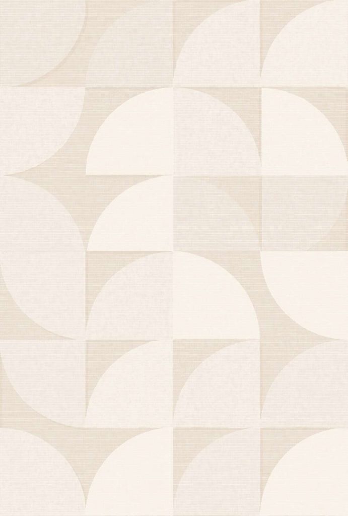 Arcs géométriques doux en beige