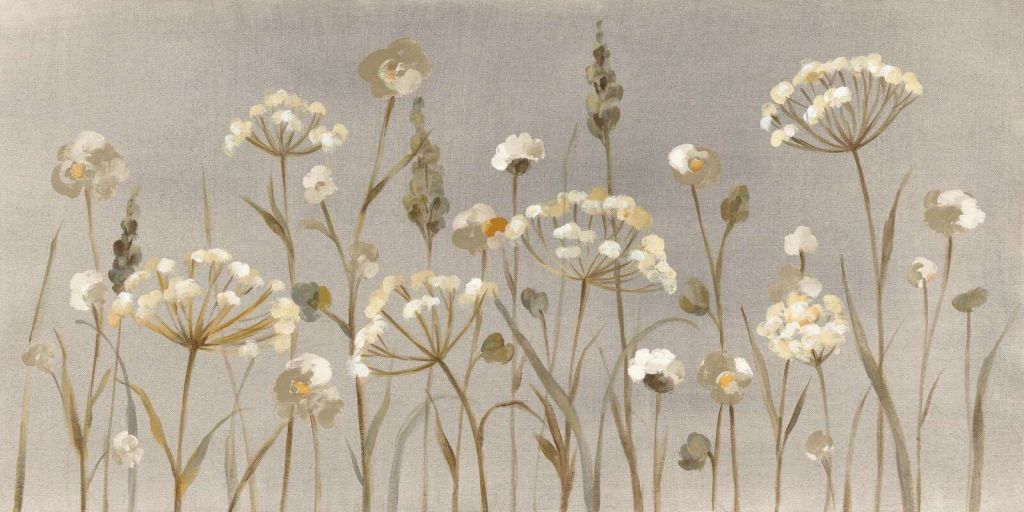 Fleurs des champs estivales dans des tons doux