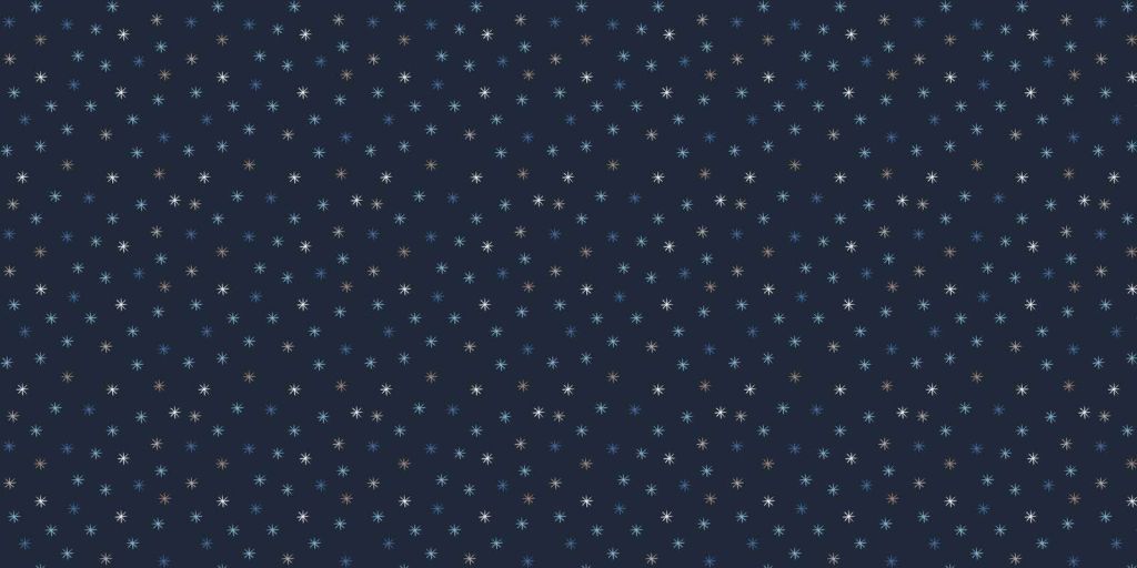Nuit étoilée scintillante en bleu