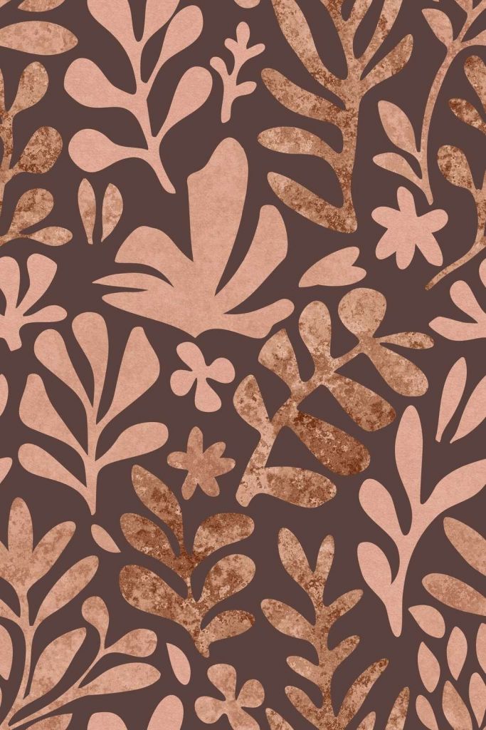 Mousse moka aux formes de feuillage inspirée de Matisse