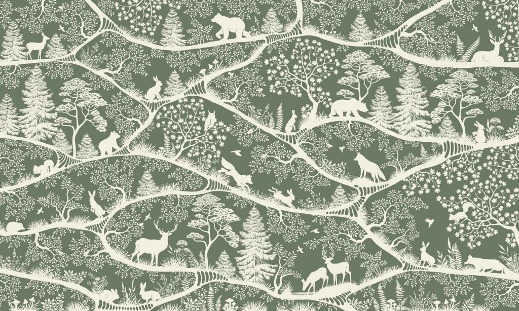 Nordic Nature - green white