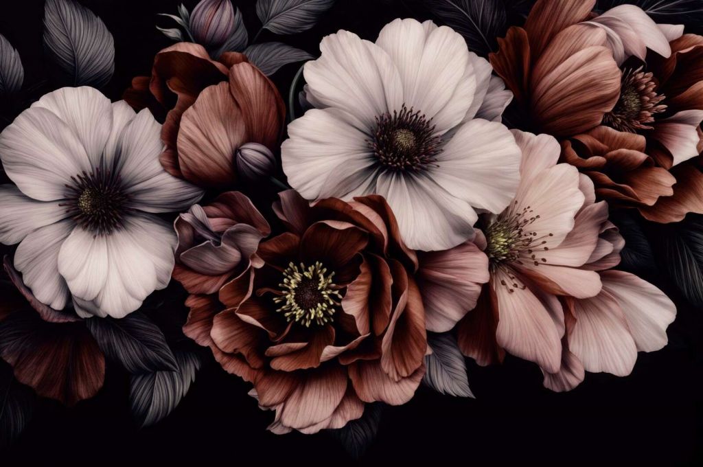 Symphonie florale crépusculaire aux tons baroques