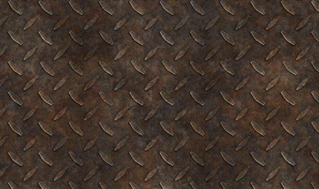 Urban grit fusion rusty diamond plate