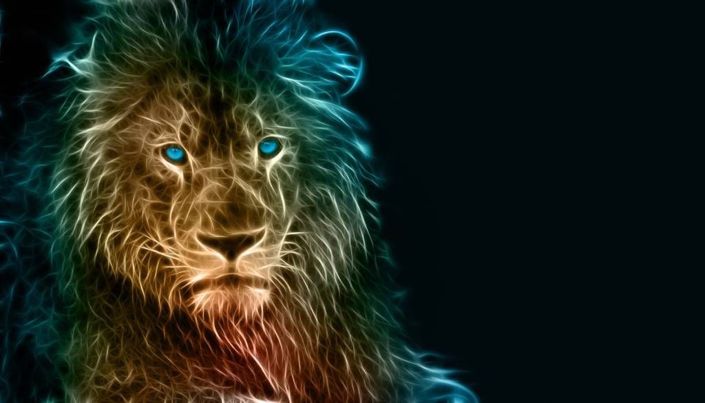 Animaux - Lion fantaisiste - Chambre d'adolescent