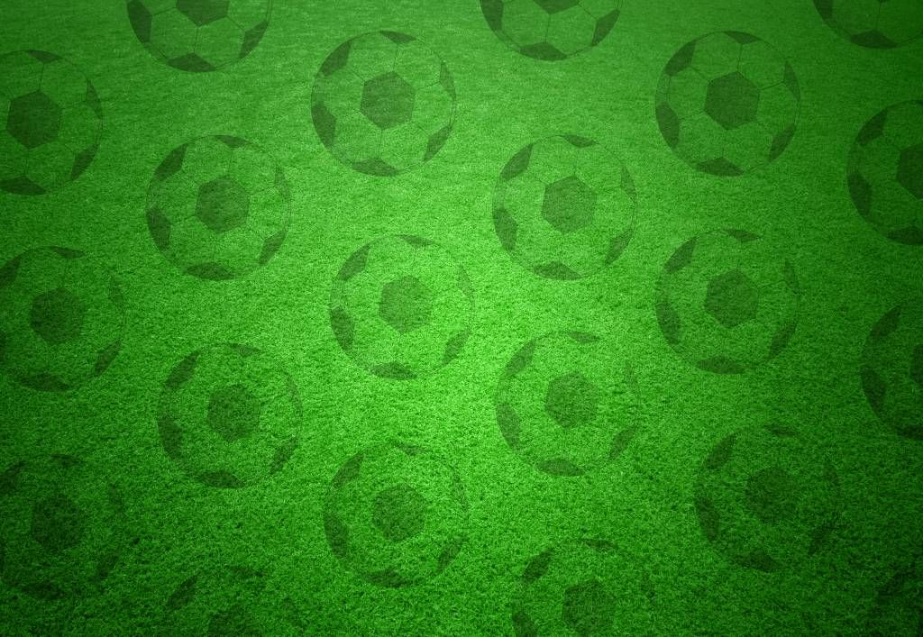 Papier peint de football - Jouer au football sur l'herbe - Chambre d'enfants