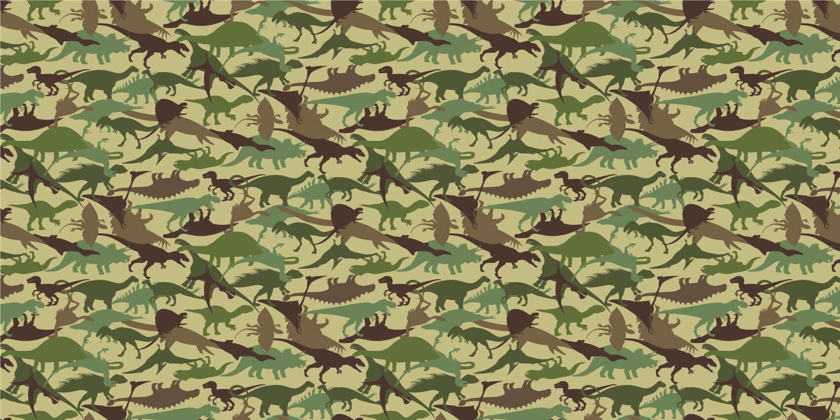Dinosaures - Dino camouflage  - Chambre d'enfants