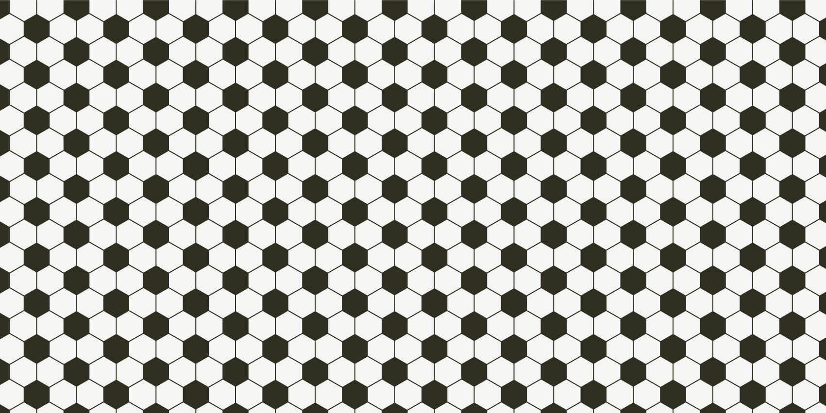 Papier peint de football - Polygones géométriques noir et blanc - Chambre d'enfants