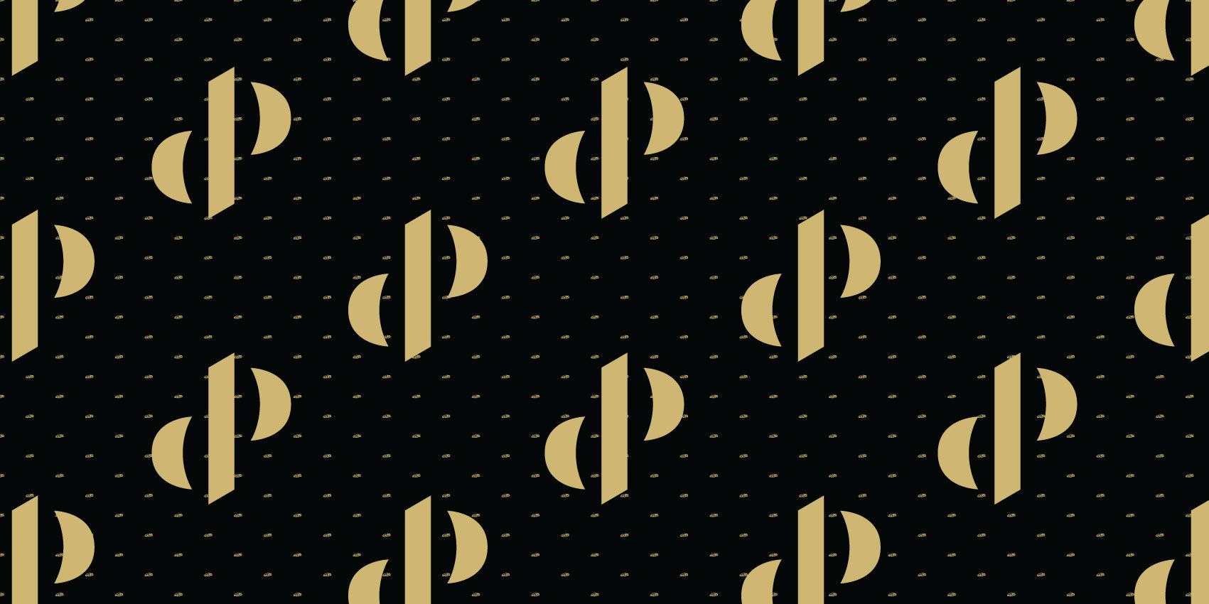 Pattern Dutch Performante - Logo, noir avec or