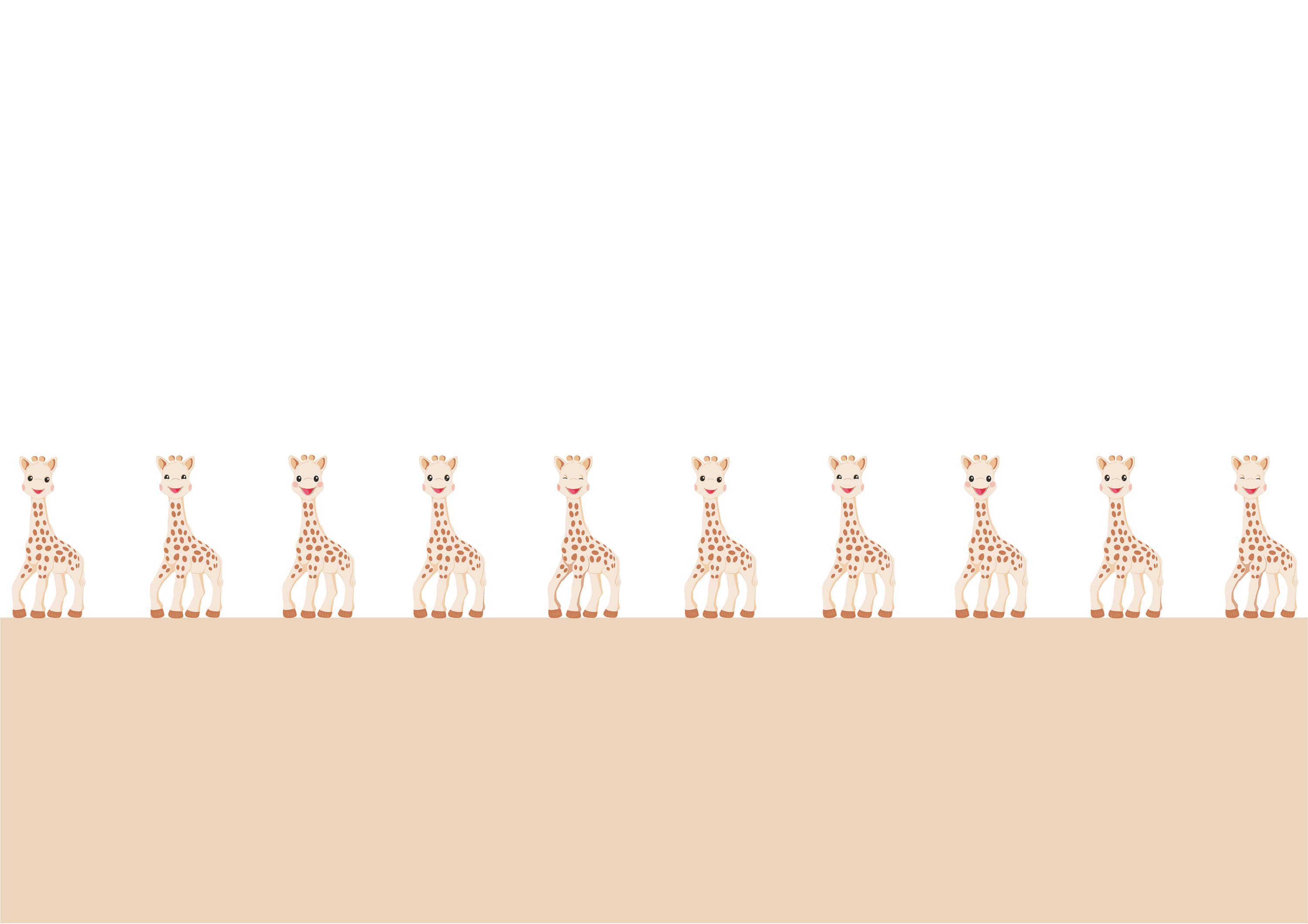 wallpaper Joyeuse Sophie la girafe®