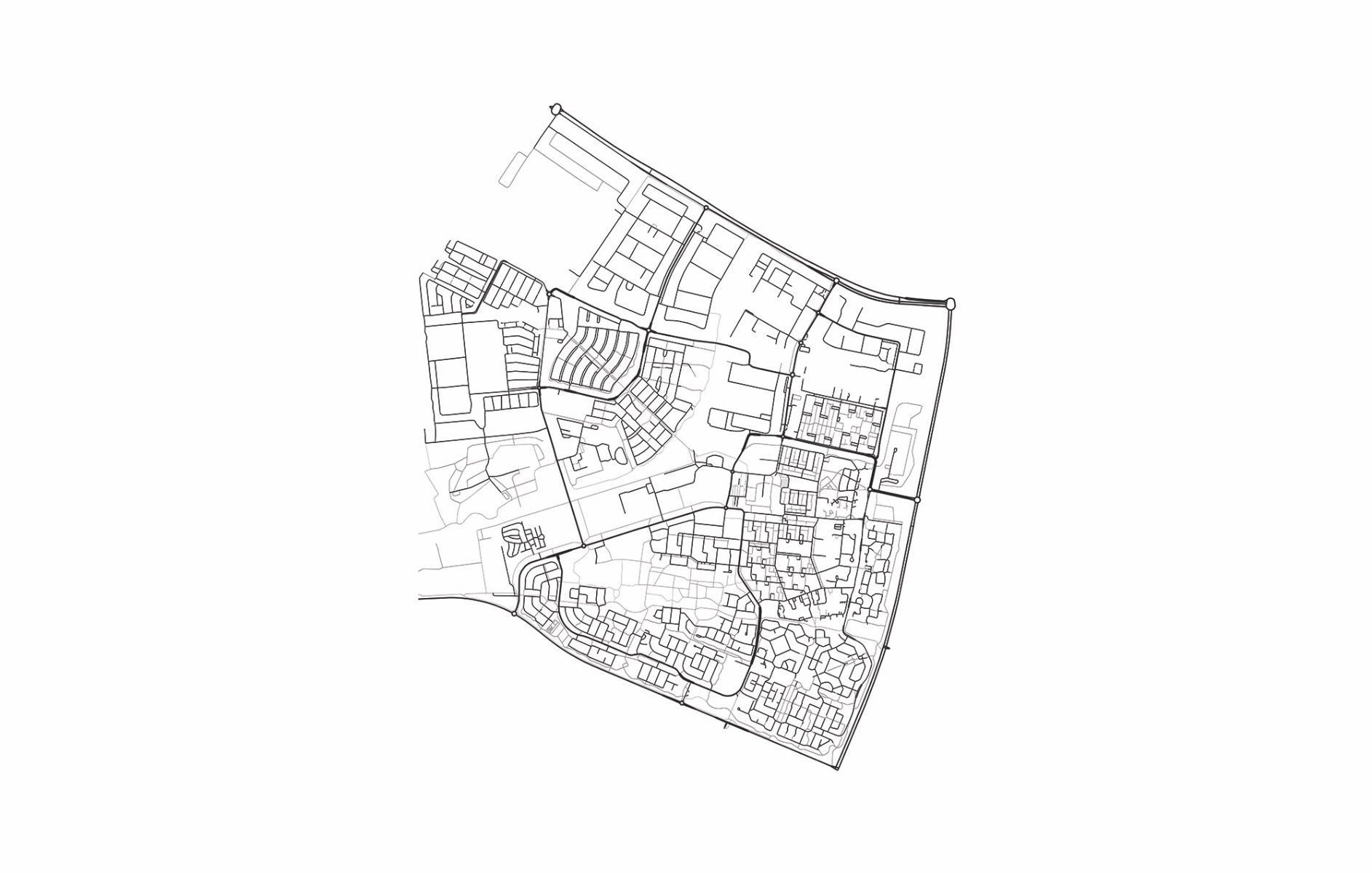 Carte de Dronten, blanc