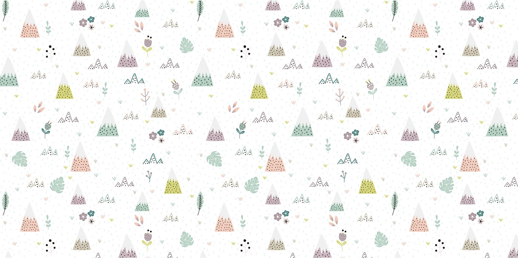 Montagnes, plantes et fleurs