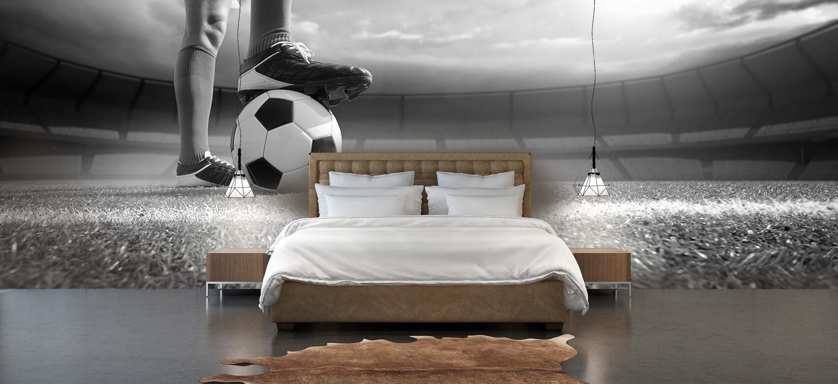 Soccer - papier peint panoramique tendance - Photowall