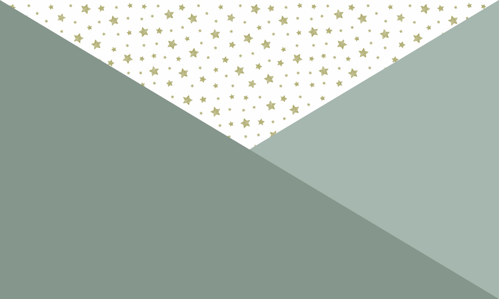 Triangles verts avec des étoiles