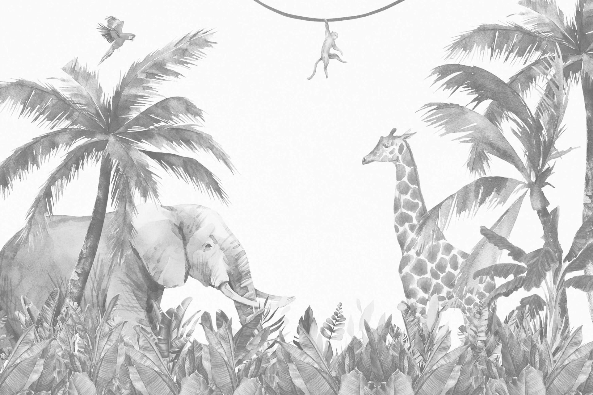 Animaux de la jungle joyeux