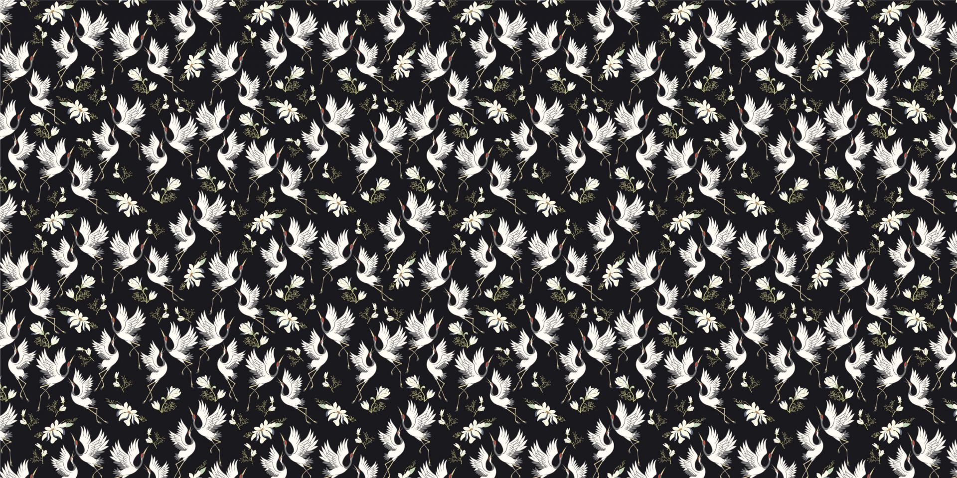 Motif de grue en vol