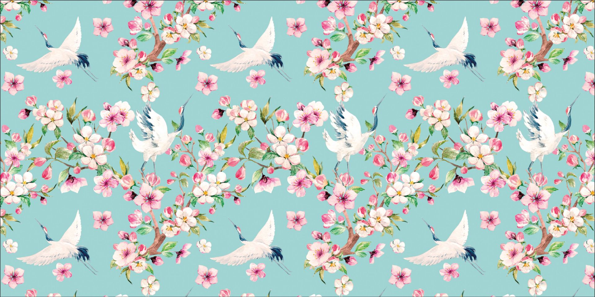 Rasch Papier Peint Intissé Avec Grues Rose Pâle Kimono 409536 | Leroy