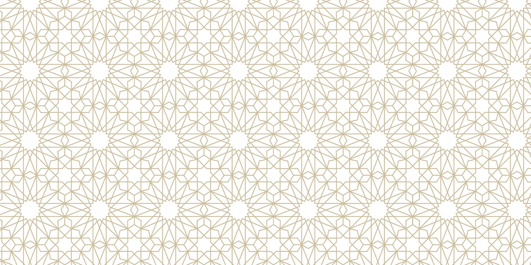 Motif Fleurs géométriques, blanches