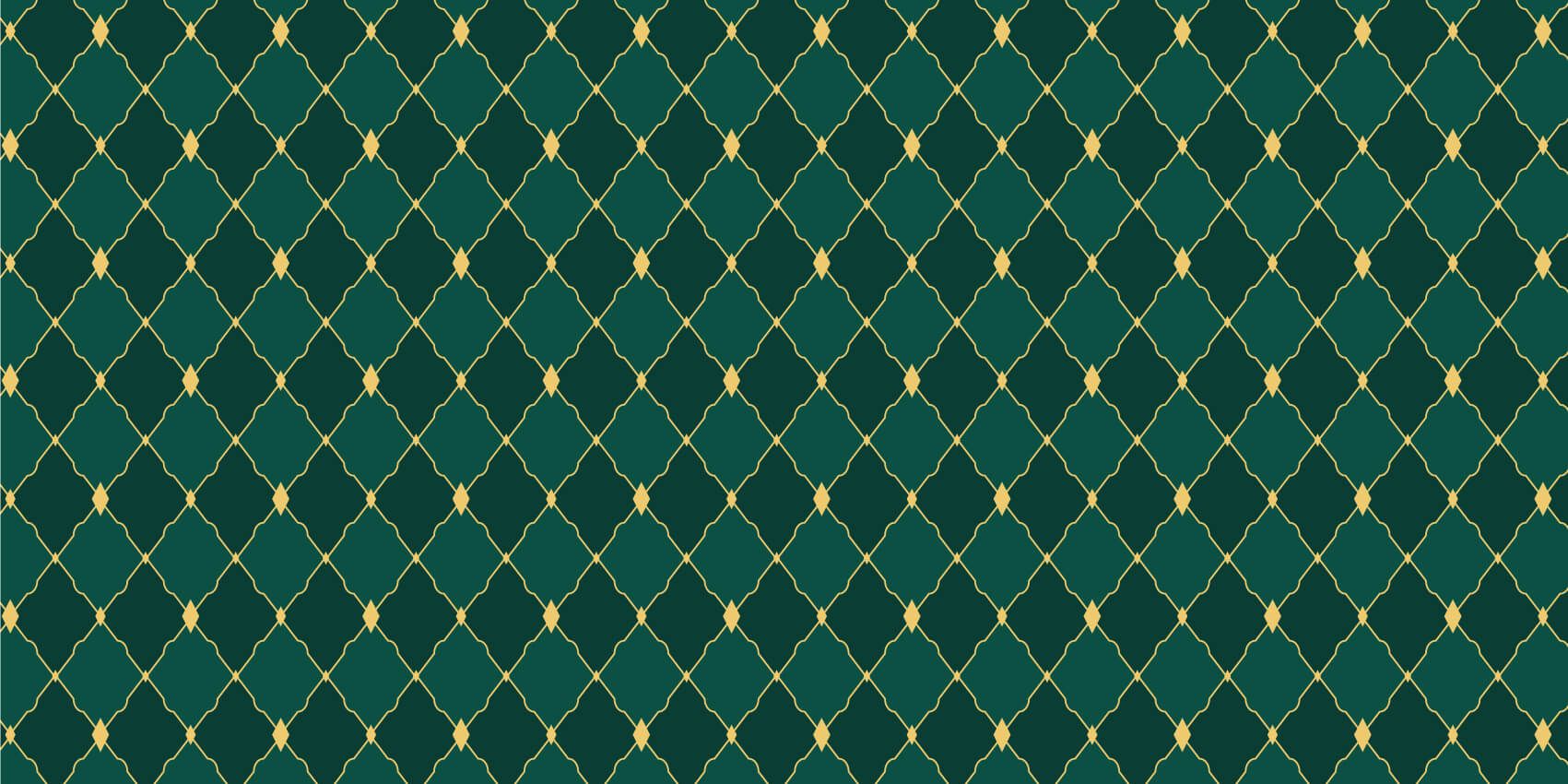 Motif losanges verts