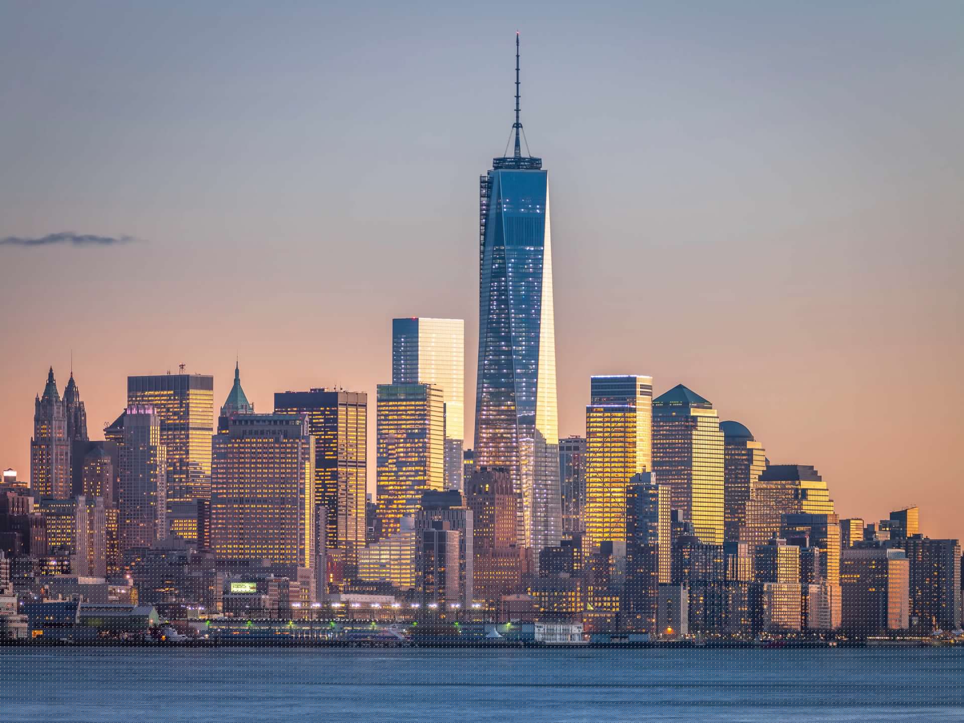 Coucher de soleil à New York