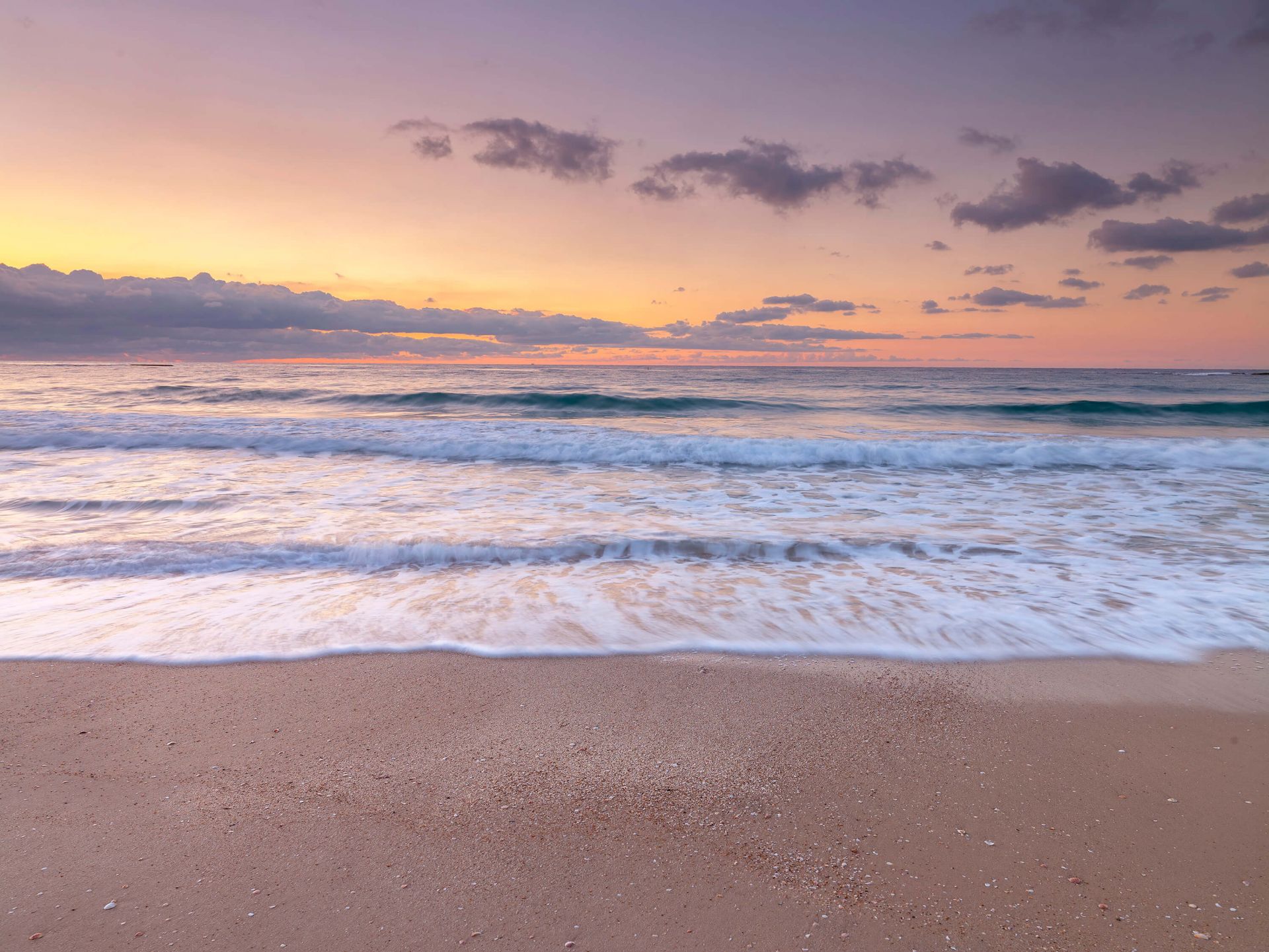 Coucher de soleil coloré