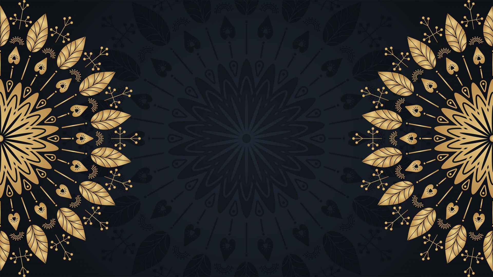 Feuilles dans les mandalas