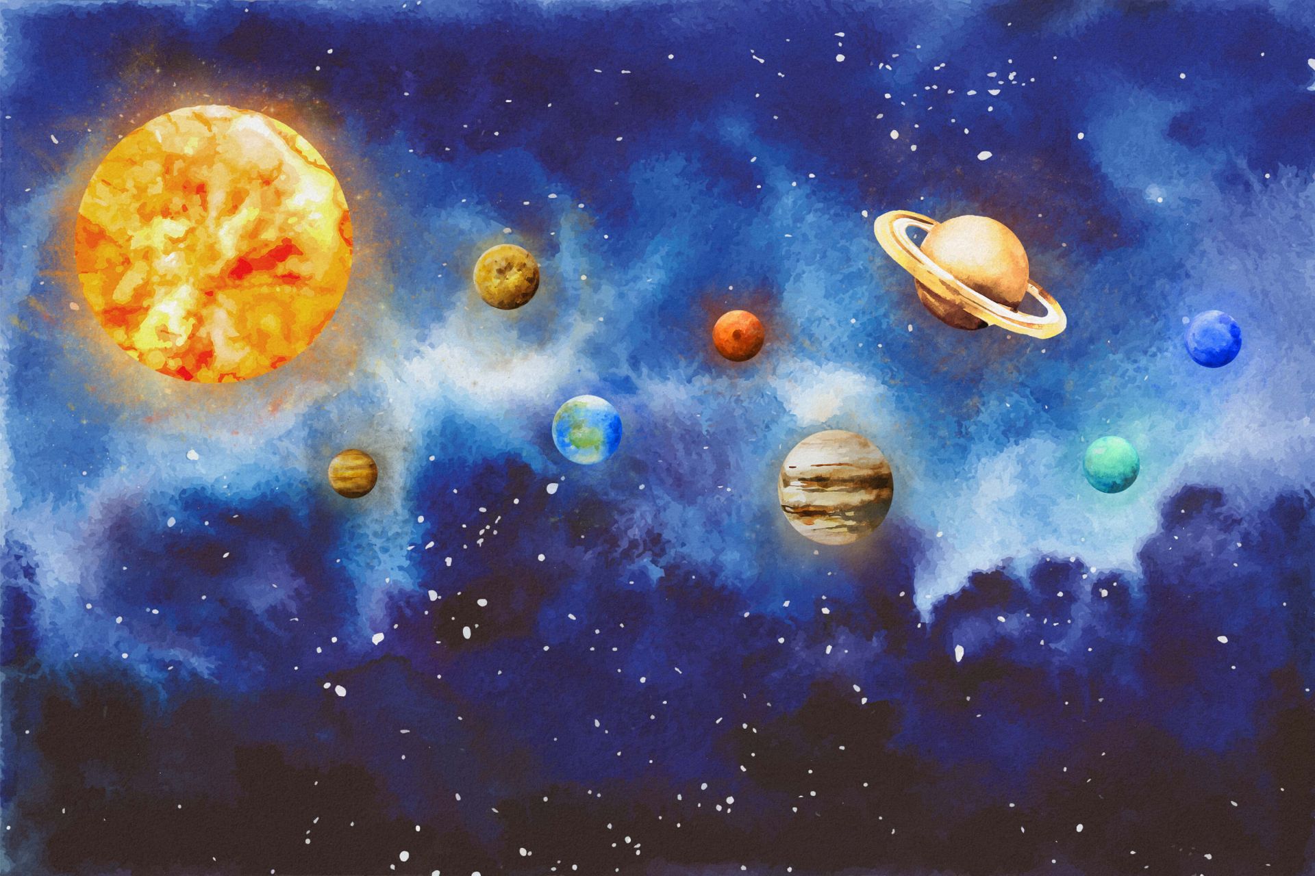 Papier peint planètes, acheter papier peint avec planètes
