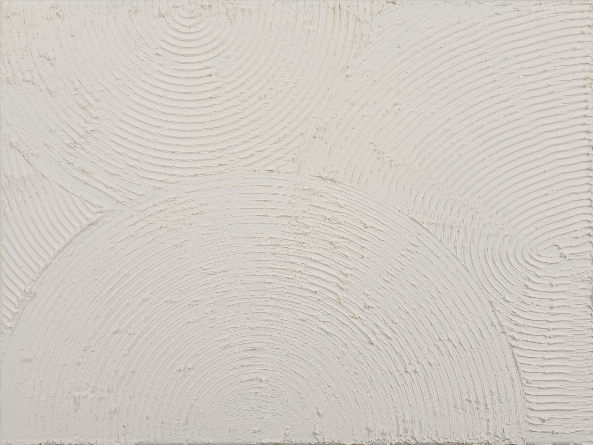 Cercles zen en blanc cassé