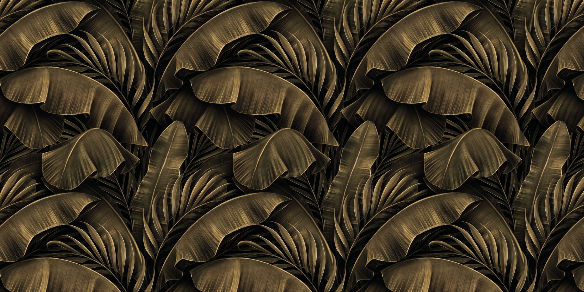 Feuilles de bananier et de palmier