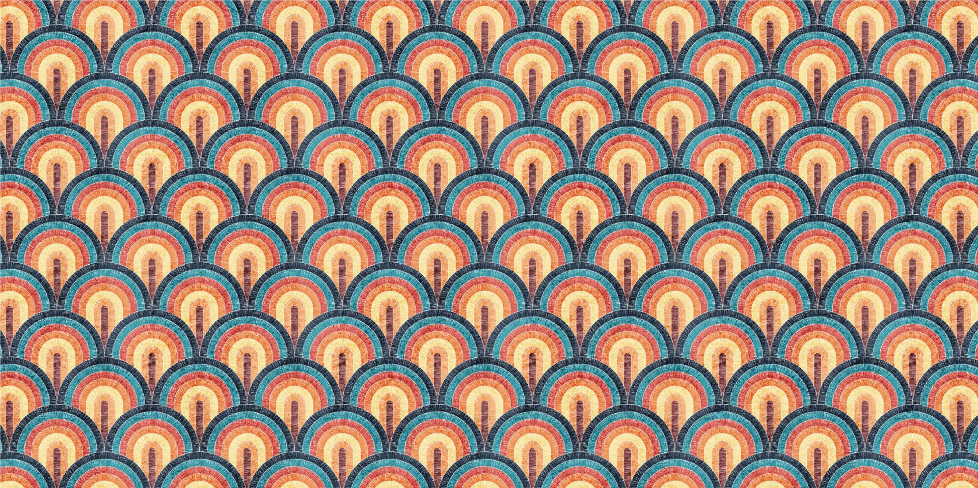 Imprimé bohème ondulé