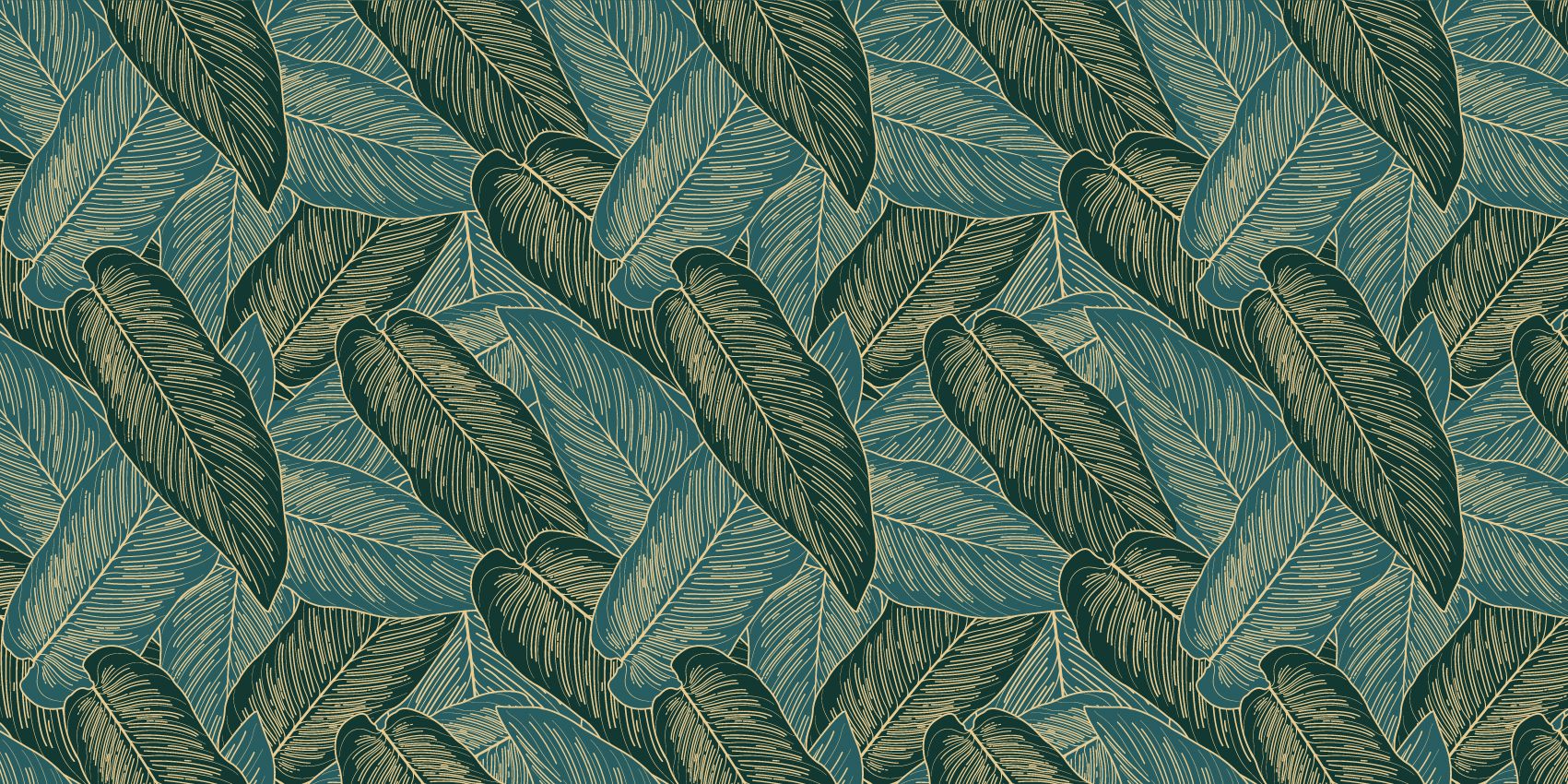 Feuille fendue dorée