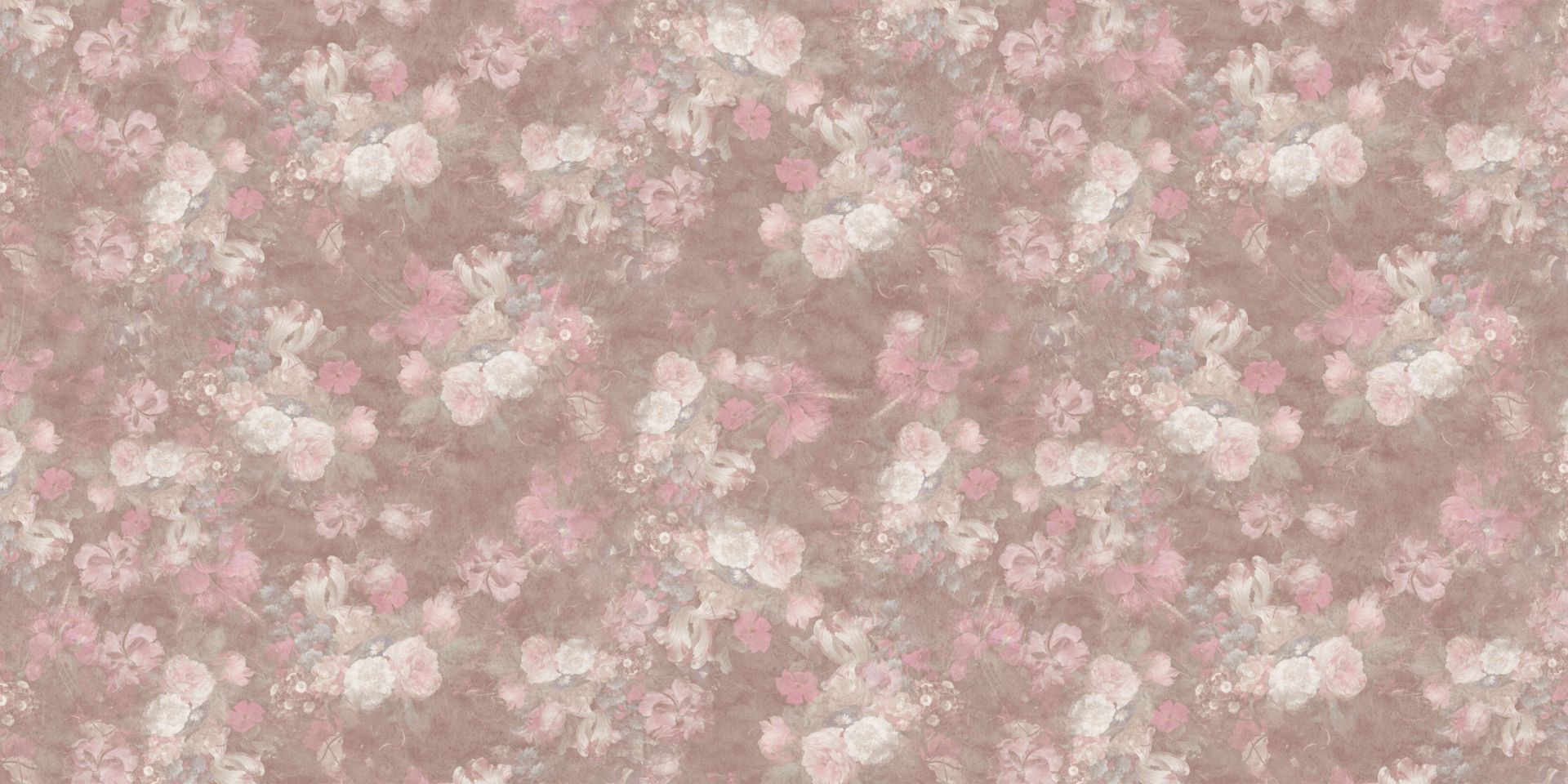 Motif floral baroque - pastel vintage