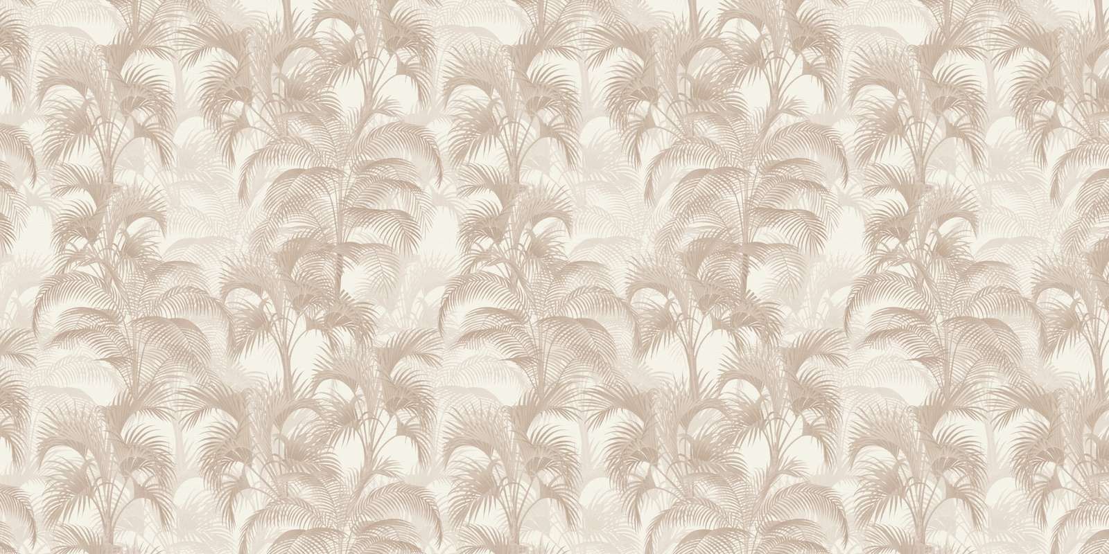 Palmiers tropicaux vintage - beige