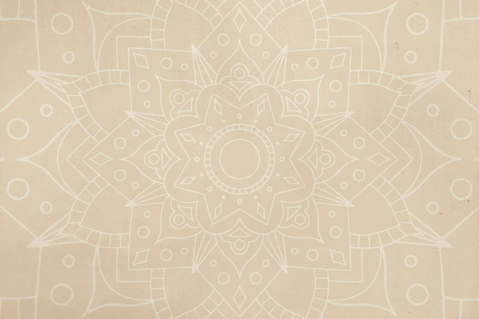 Beige Mandala Art