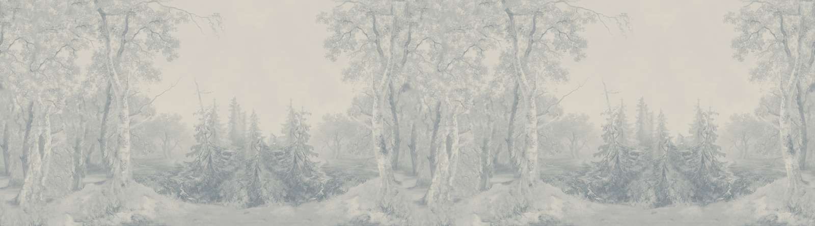 Paysage forestier panorama bleu