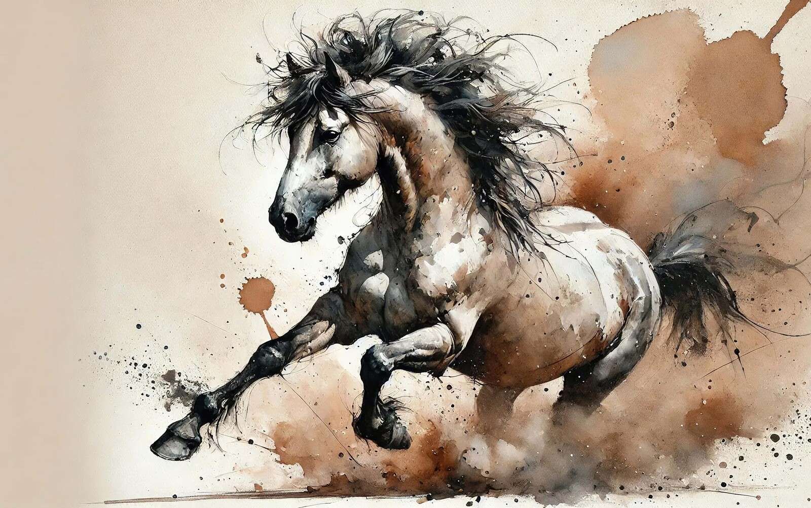 Explosion d'énergie équine