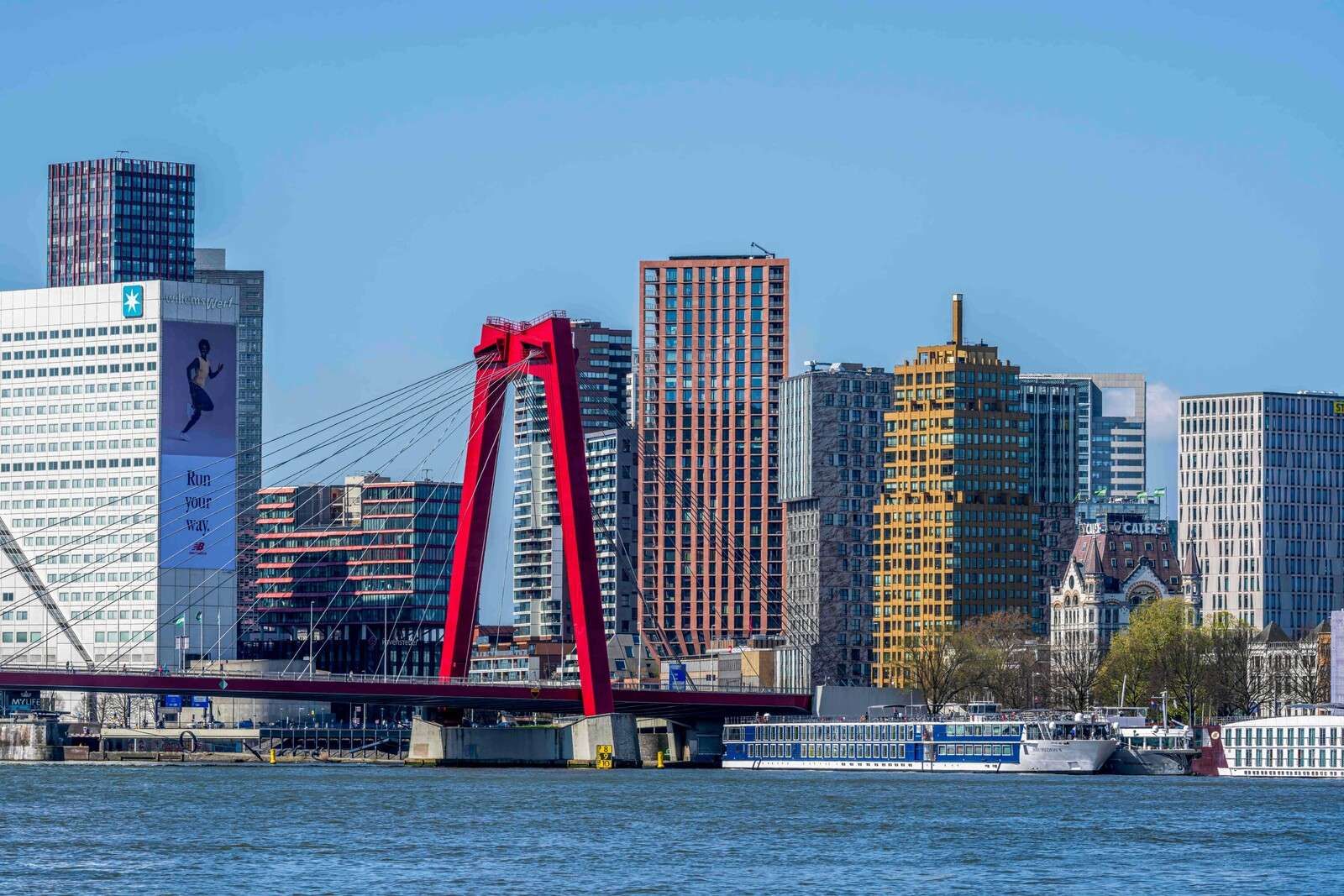 Willemsbrug et la skyline de Rotterdam