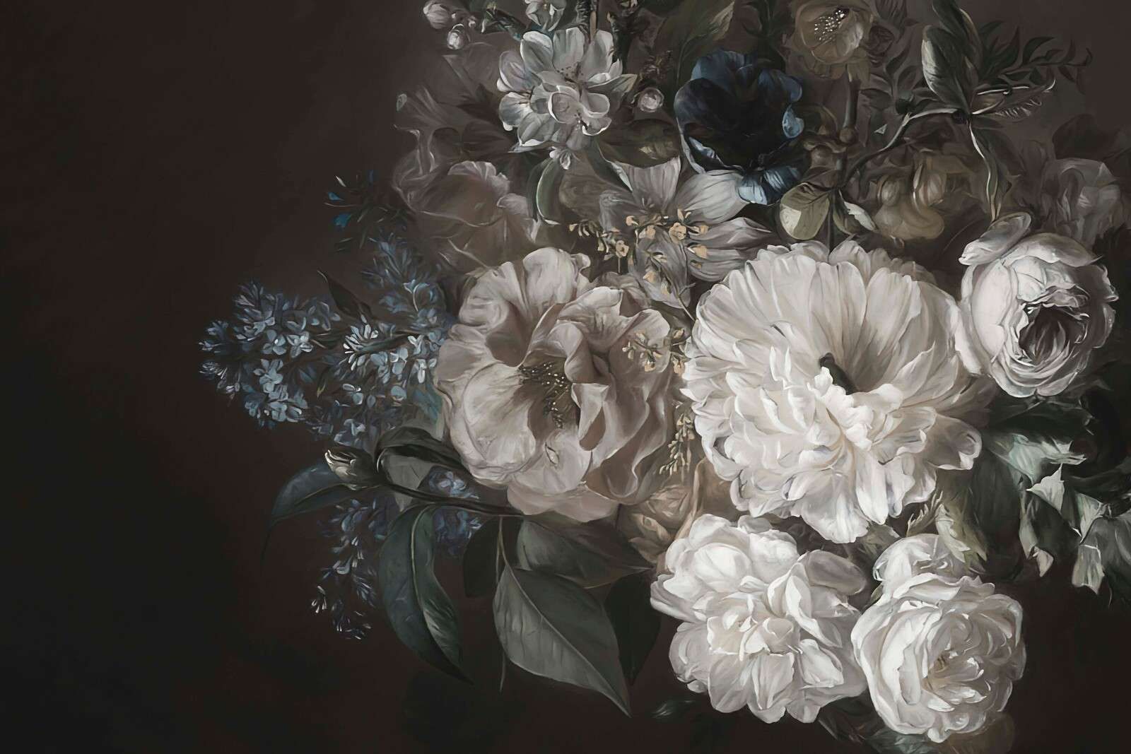 Bouquet avec lilas blanc