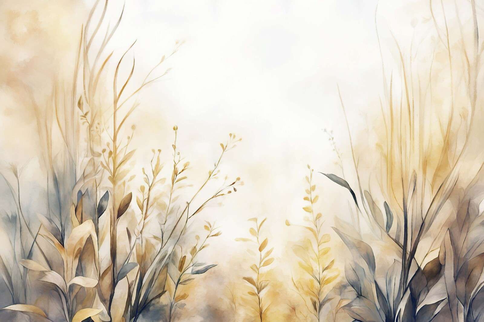 Jardin de paix - jaune doré