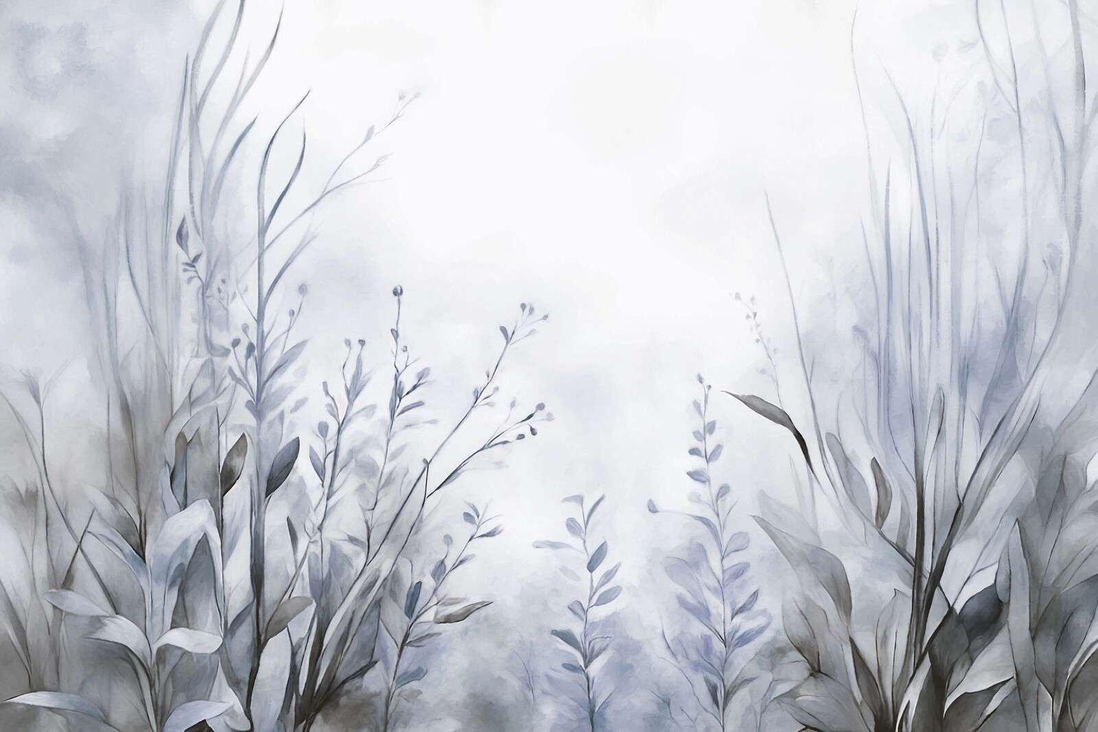 Jardin de paix - bleu frais