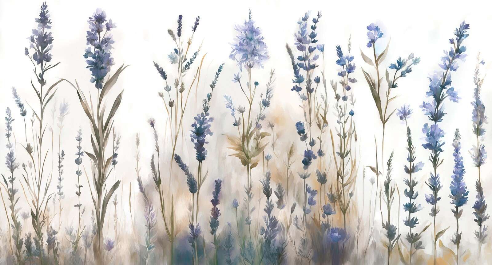 Lavande Clair Seamless Doux Bleu