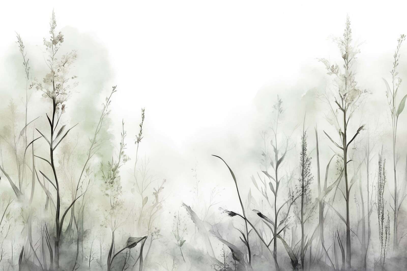 Silence du matin Brumeux Blanc