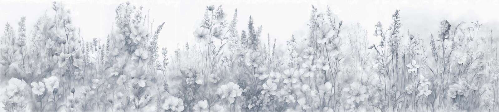 Jardin anglais tendre - bleu