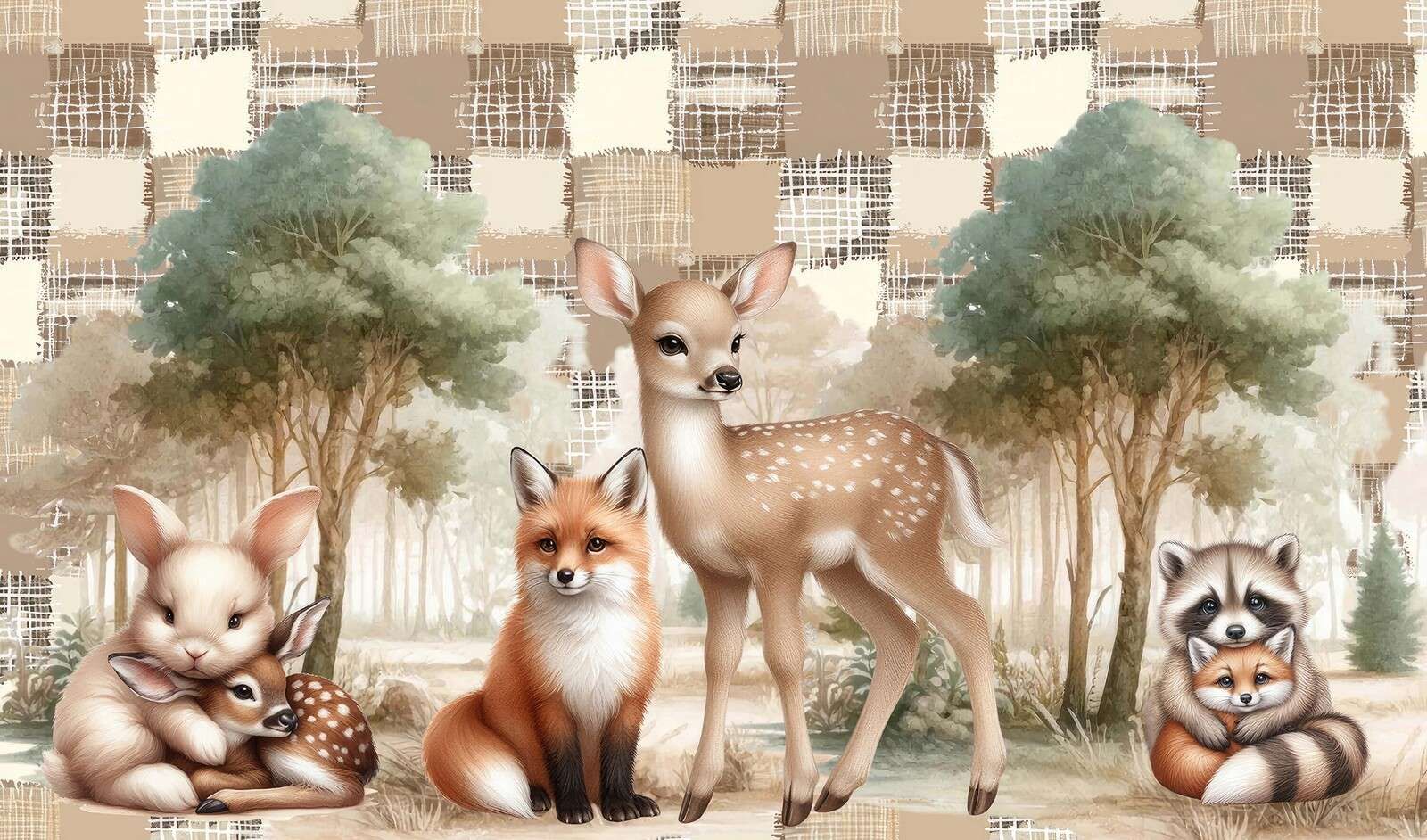 Animaux en teintes chaudes