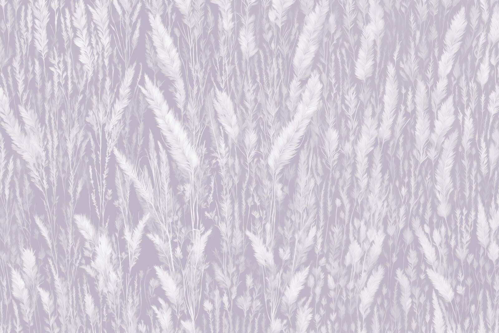 Mur de graminées de champ - violet