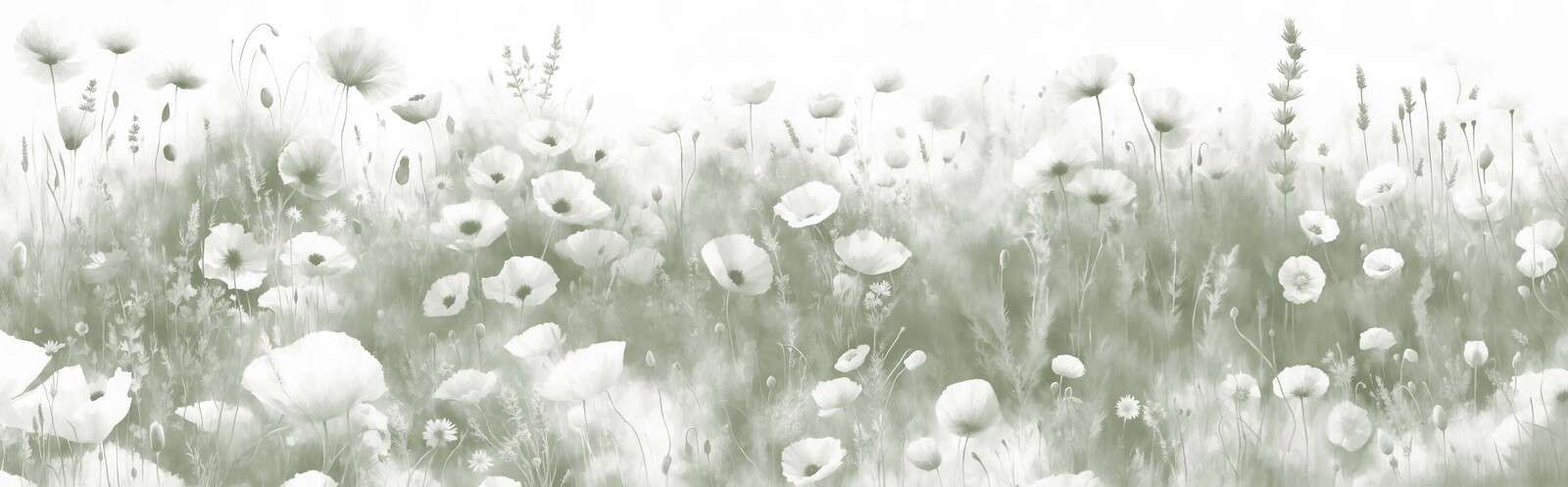 Danse des fleurs sauvages - vert